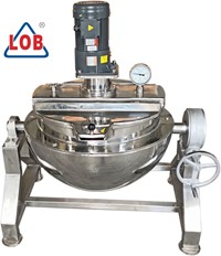 Gas heating jacketed kettle